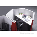 Soundproof Meeting Pods fabric high back hexagon soundproof private chatting sofa Manufactory